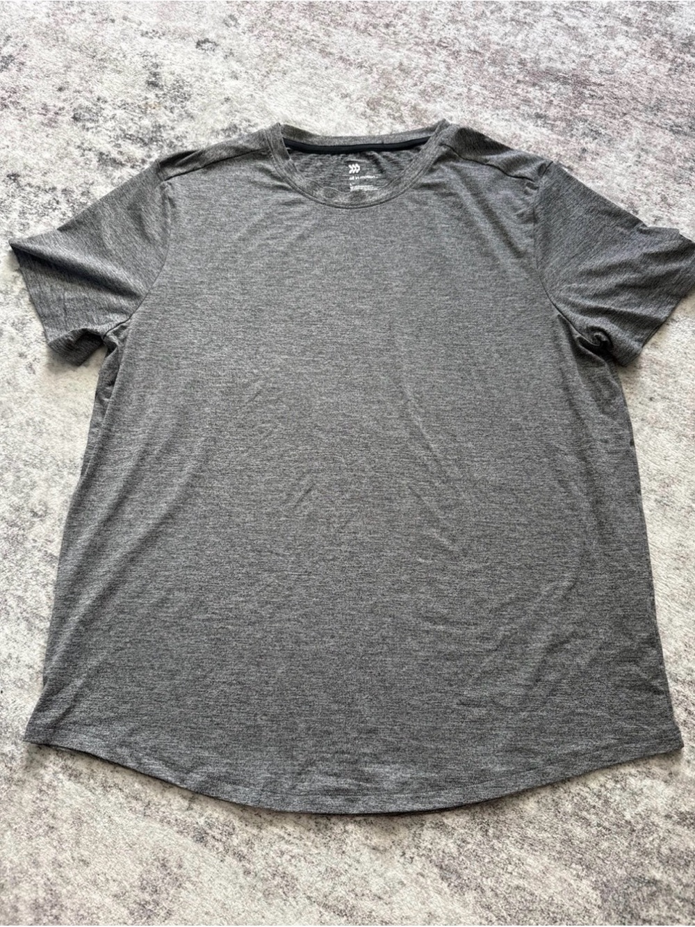 all in motion Gray Crew Neck Short Sleeve Tee